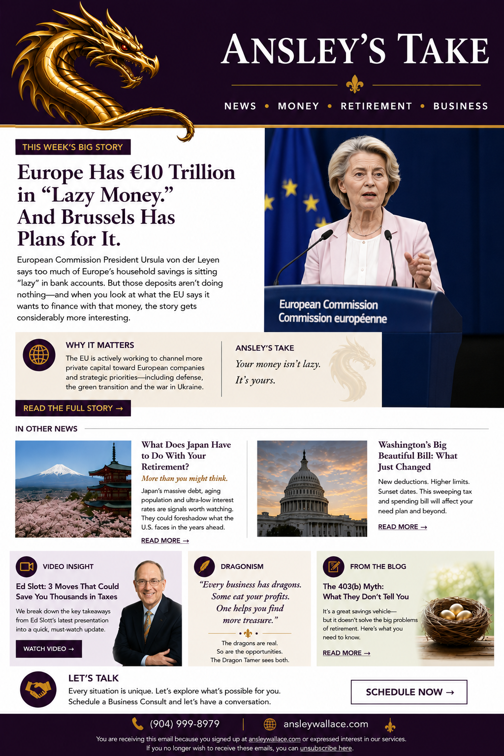 Preview of the forthcoming Ansley’s Take newsletter